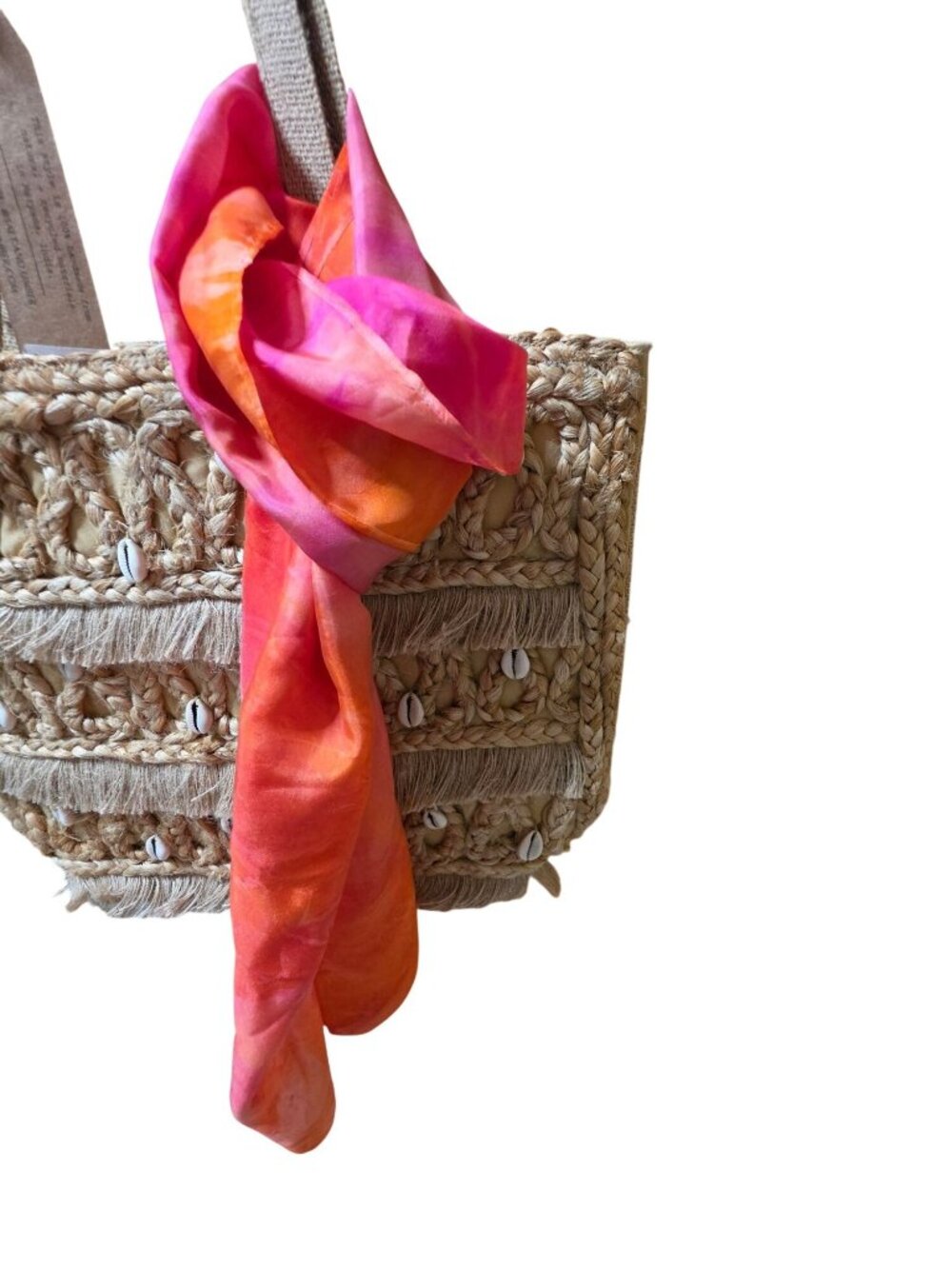 100% Silk Georgette Scarf Matte Abstract Watercolor Tie Dye Red Pink Orange 58" - Picture 7 of 9